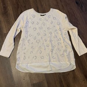 Cute leopard sparkle sweater Apt 9